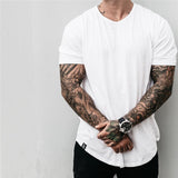2020 New Cotton T Shirt Men Breathable T-Shirt Homme Gyms Shirt Men Fitness Summer Fashion Gyms Tight Tops